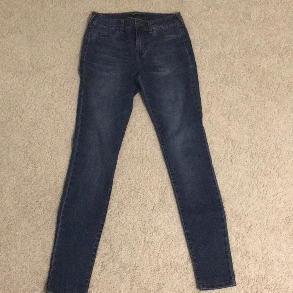 Blue skinny jeans $12